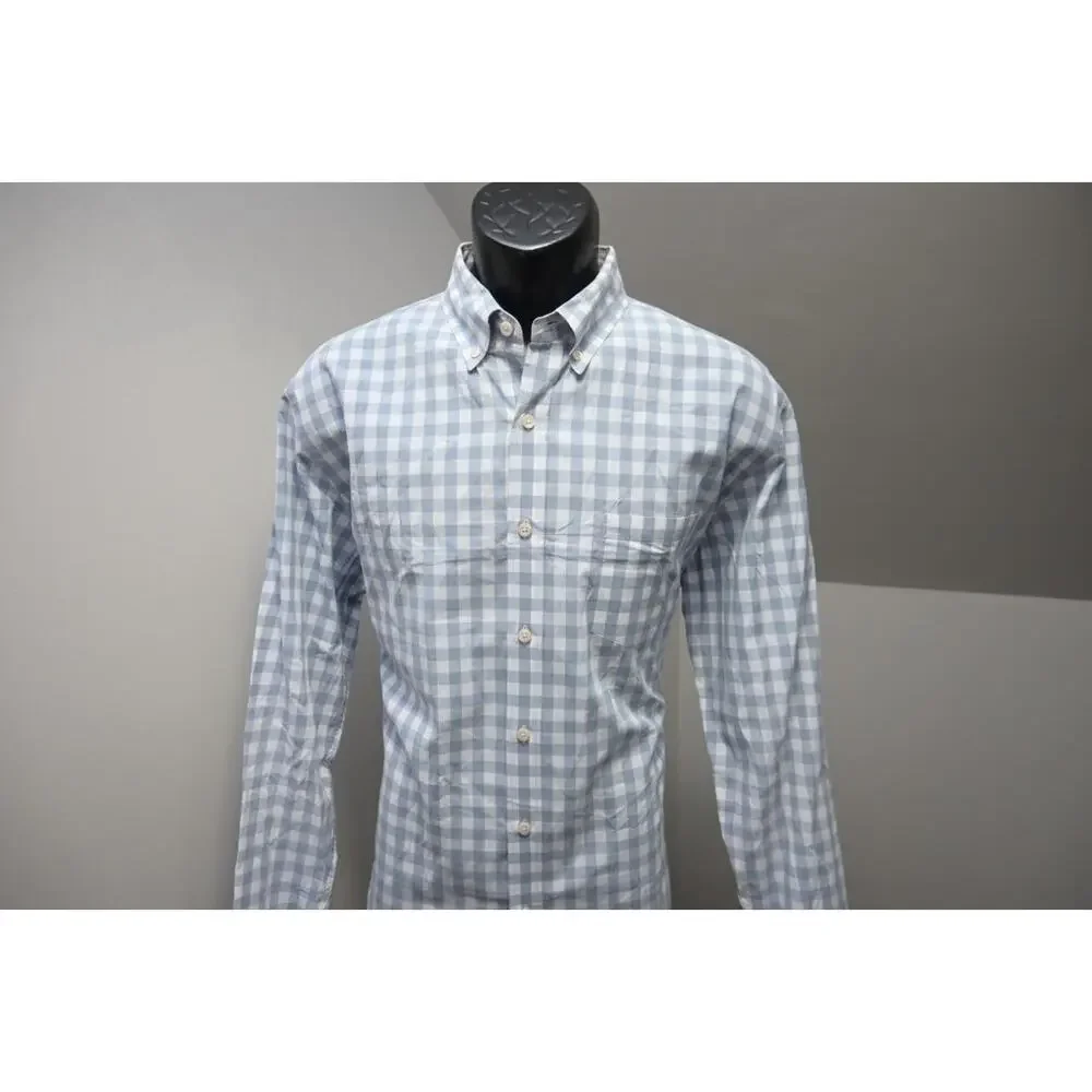 J Crew Casual Plaid Dress Shirt Button Up Front Pocket Long Sleeve Mens Sz Large